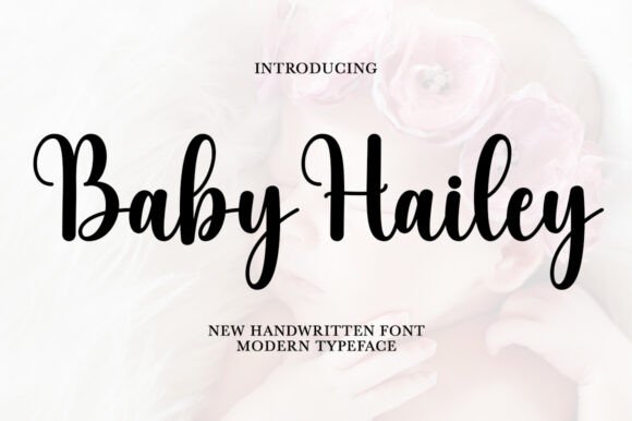 Baby Hailey Script Font for Crafters and Product Creators