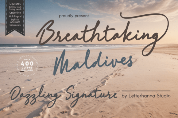 Breathtaking Maldives Font for Handmade Creators