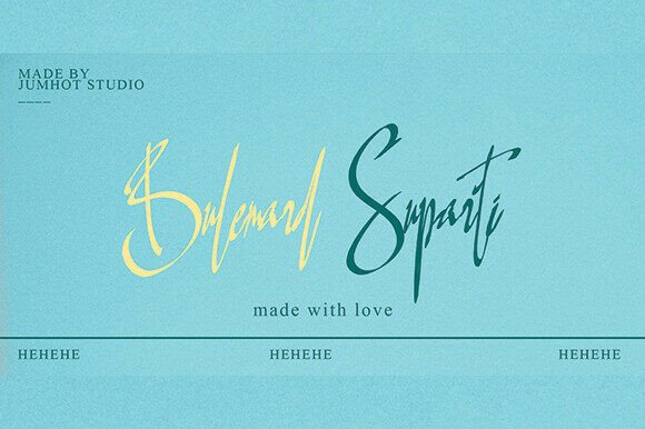 Bulemard Suparti: A Bold Script Font for Modern Digital Design
