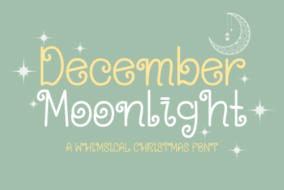 December Moonlight: A Festive Script Font for Winter Branding