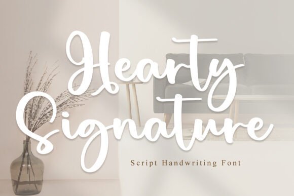 Hearty Signature: A Timeless Script Font for Editorial Design
