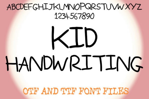 Kid Handwriting Font for Warm, Trustworthy Branding