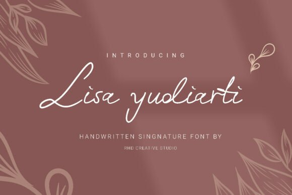 Lisa Yudiarti: A Delicate Handwritten Font That Elevates Real Business Branding