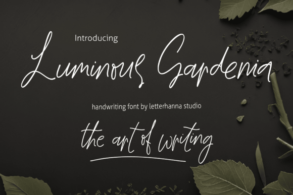 Luminous Gardenia: A Refined Script Font for Editorial Design
