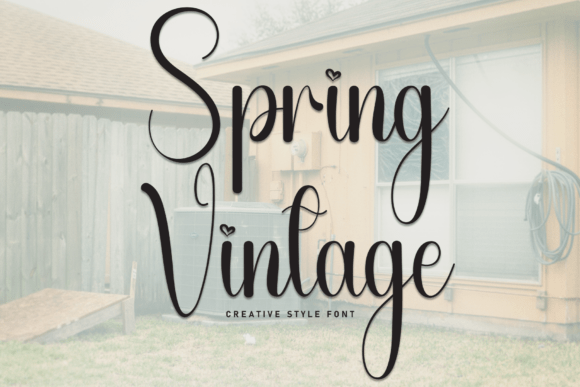 Spring Vintage Font: A Timeless Script for Digital Campaigns