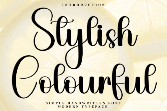 Stylish Colourful Font: A Warm, Playful Script for Handmade Labels & Printables